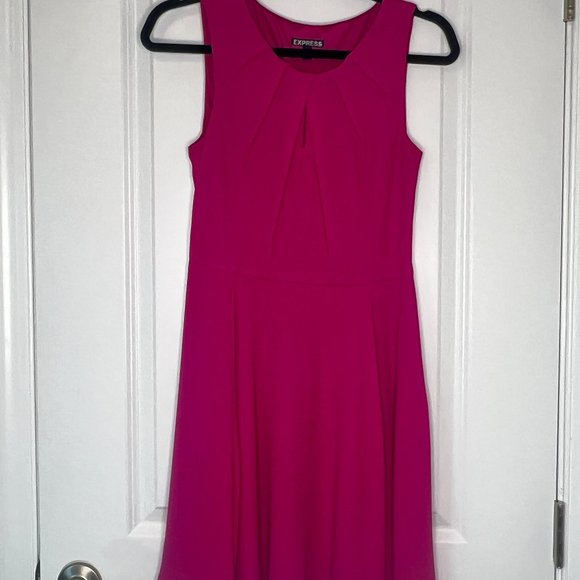 Fit & Flare Flounce Dress with Keyhole - Picture 1 of 3
